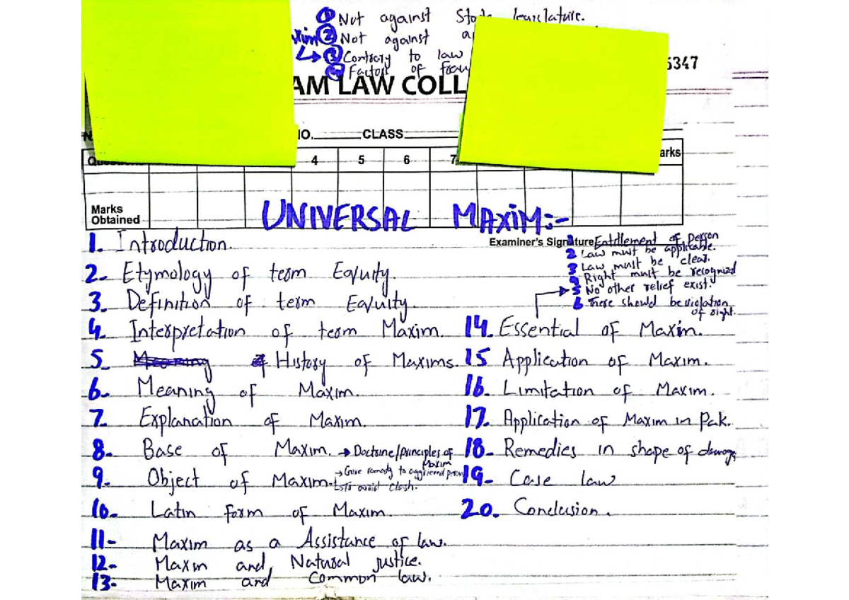Equity Law Lecture Notes - LAW 5347 AM Class - Studocu