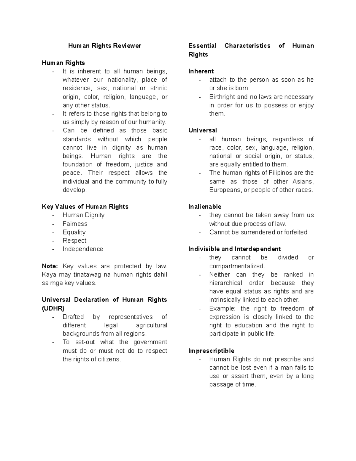 Human-Rights-Reviewer - Human Rights Reviewer Human Rights It is ...