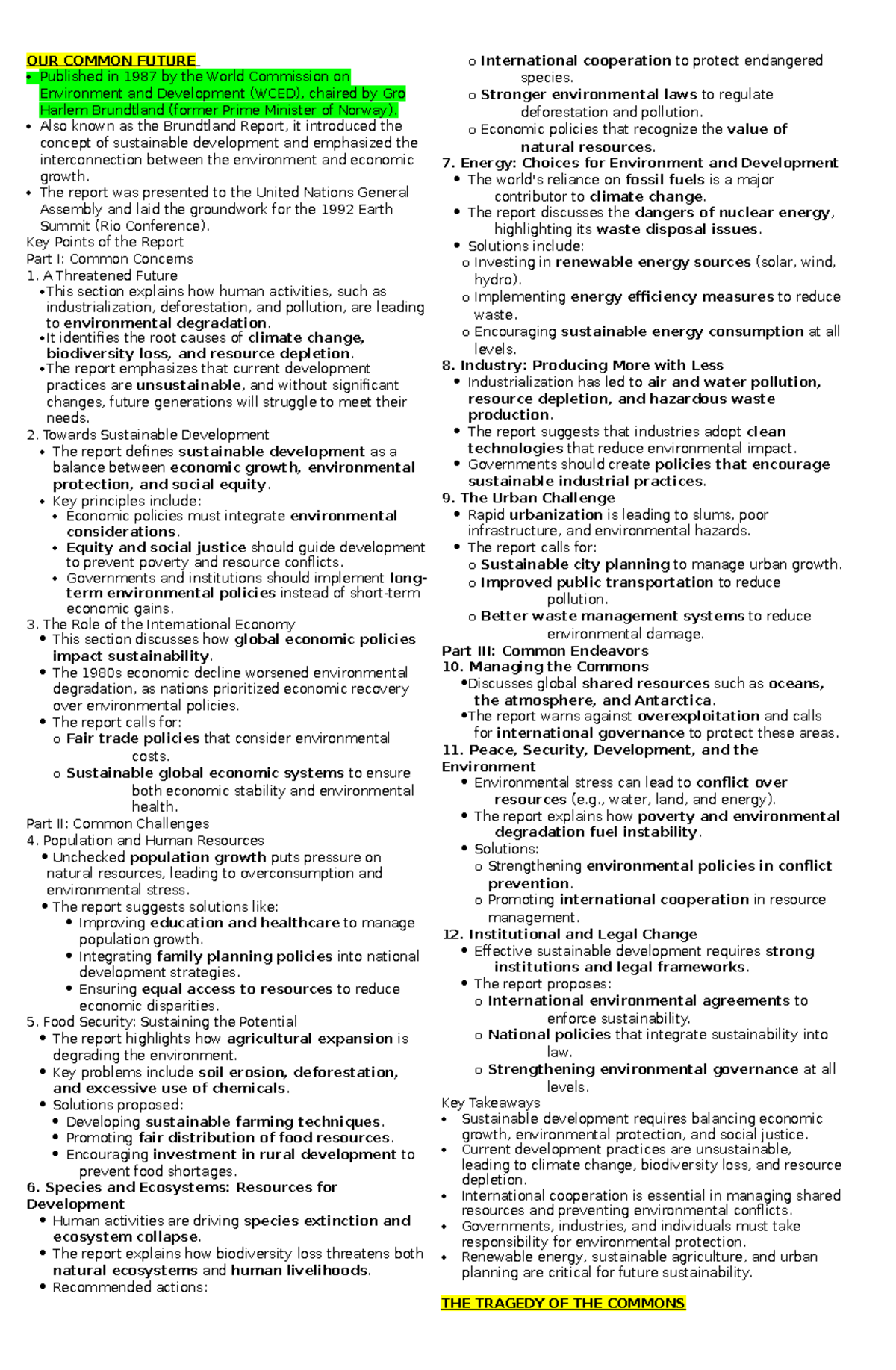 Sustainable Development Insights: Key Concepts and Global Frameworks ...