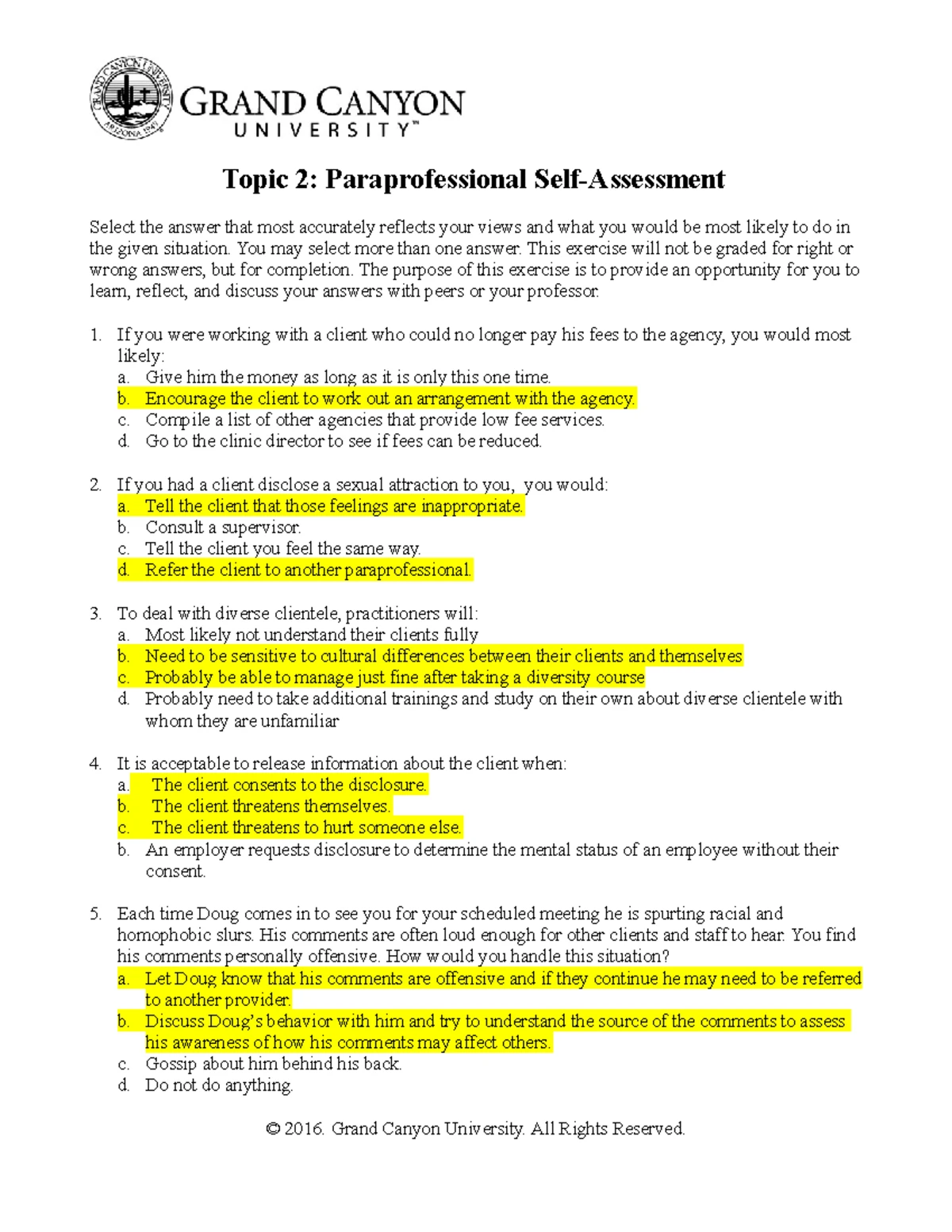 BHS- Benchmark Model Description: Theoretical and Best Practices ...