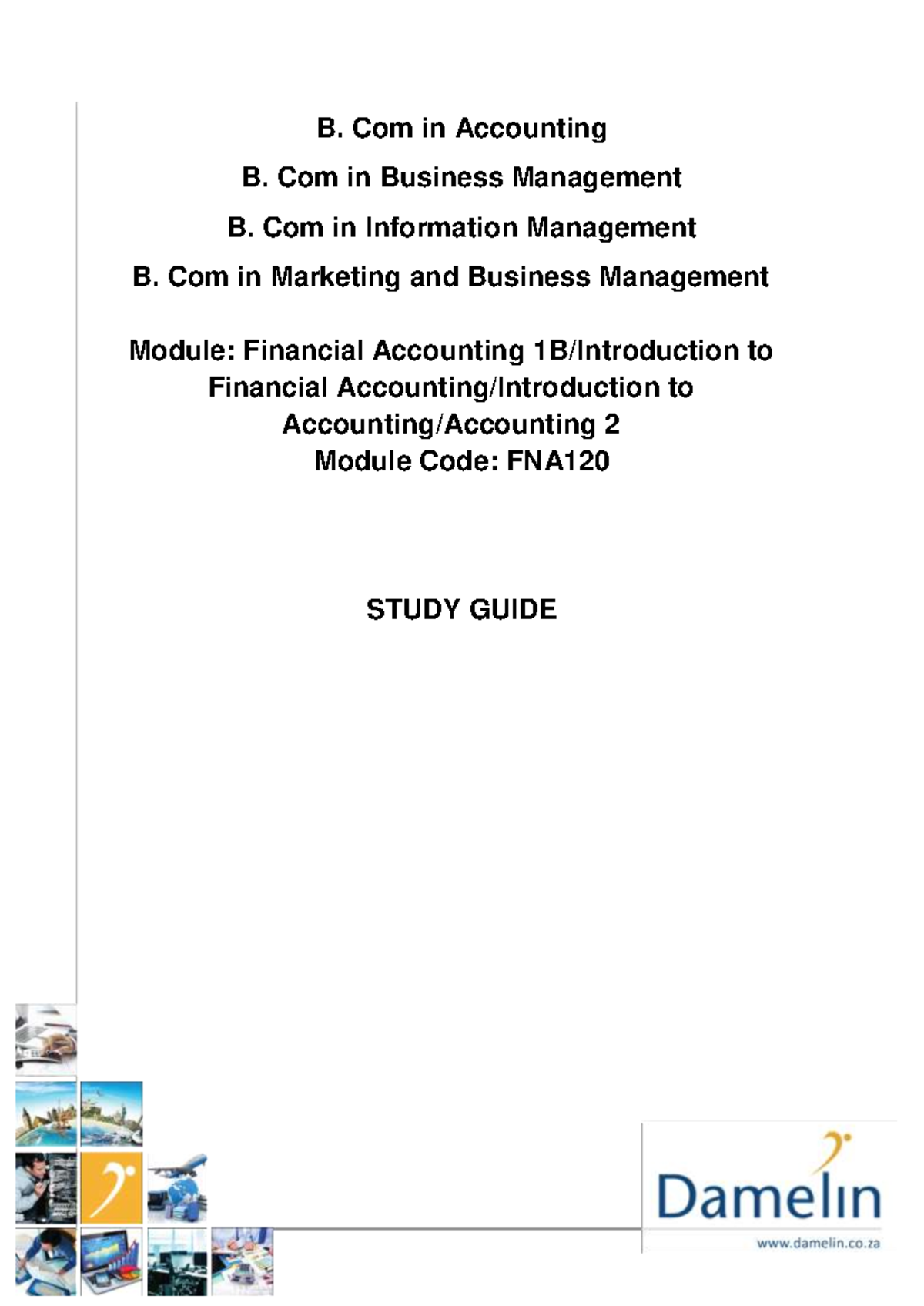 Financial Accounting 1B (FNA) - Comprehensive Study Guide for ...