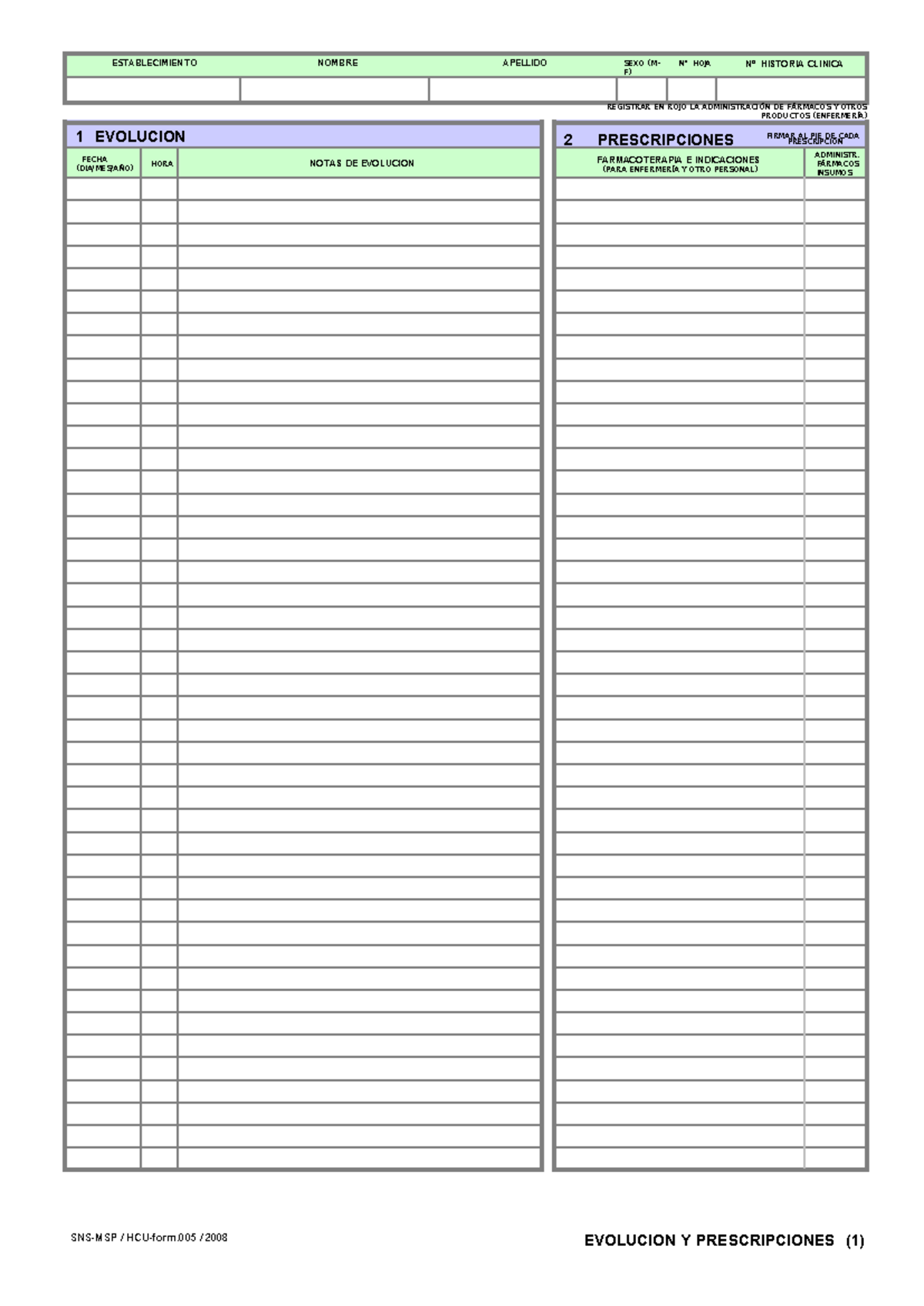 Formato 005 - Formulario 005 - Pediatría - SNS-MSP / HCU-form / 2008 ...