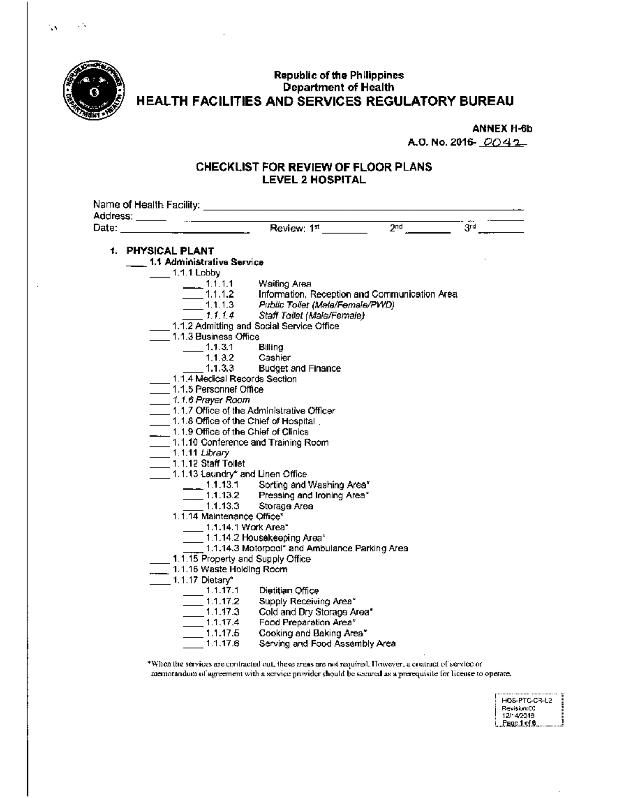 New Assessment Tool for Level 2 Hospital Compliance Evaluation - Studocu