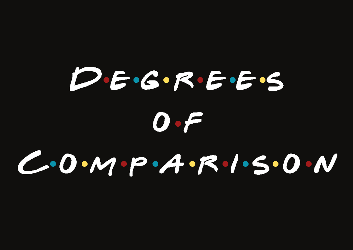 Degrees of Comparison: Positive, Comparative, and Superlative Adjective ...