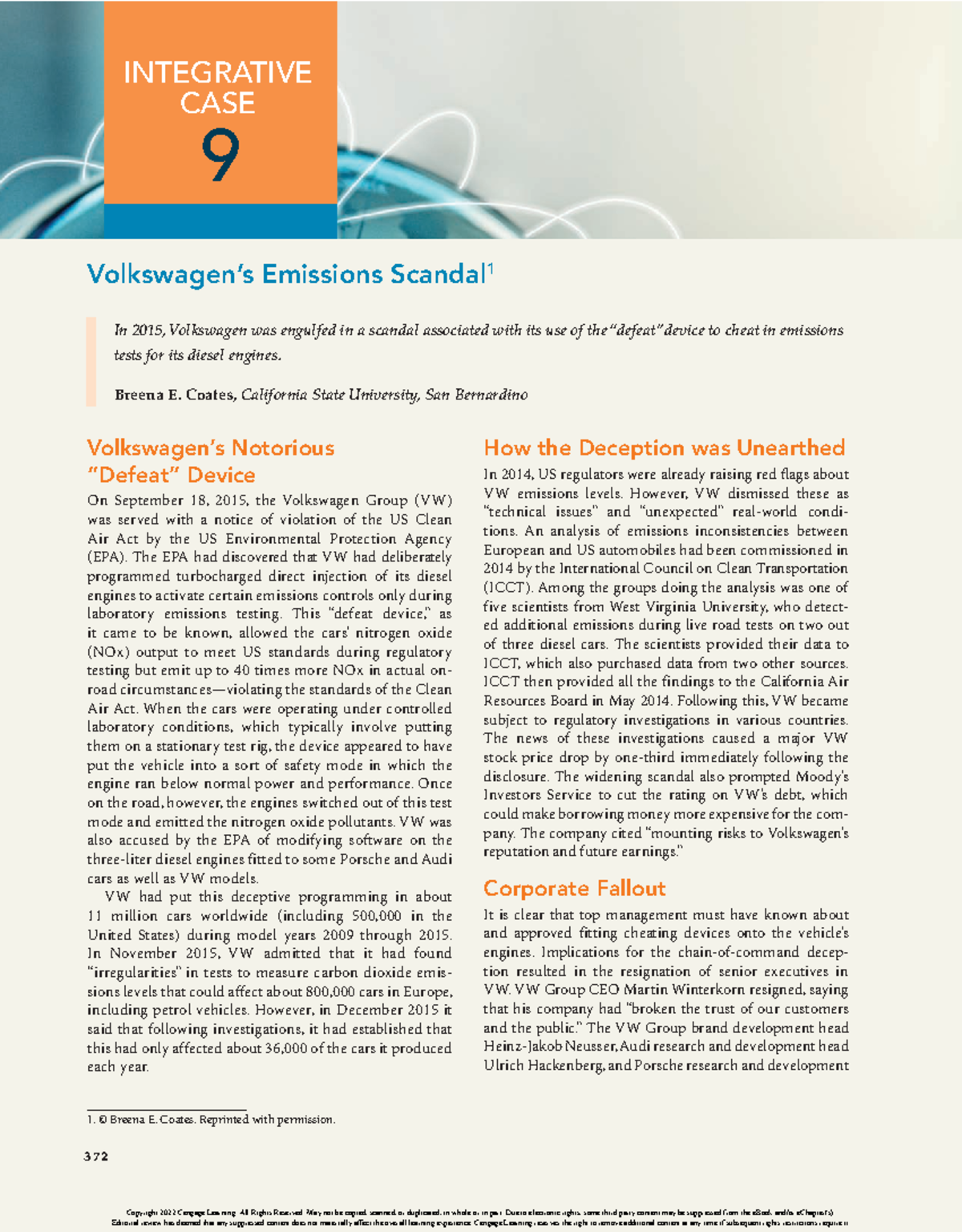 372 IC9 Global Strategy: The Volkswagen Emissions Scandal Analysis ...