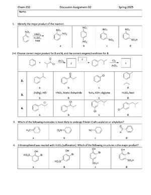 Exam 1 Spring 2025 Learning Objectives - Spring 2025 Organic Chemistry ...