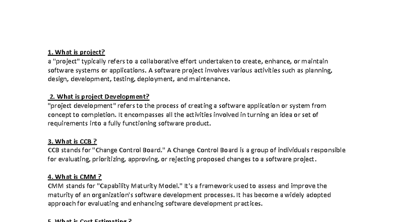 SPM 101: Comprehensive Notes on Software Project Management Concepts ...