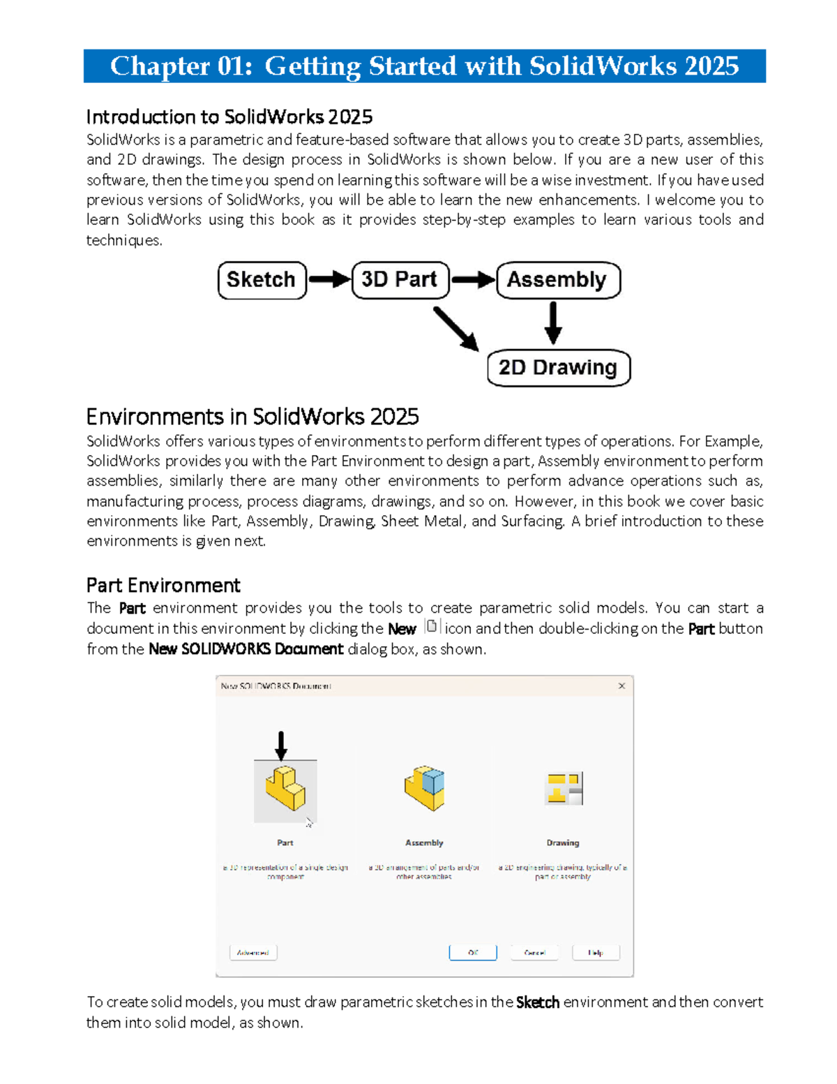 Chapter 01: Introduction to SolidWorks 2025 Guide - Studocu