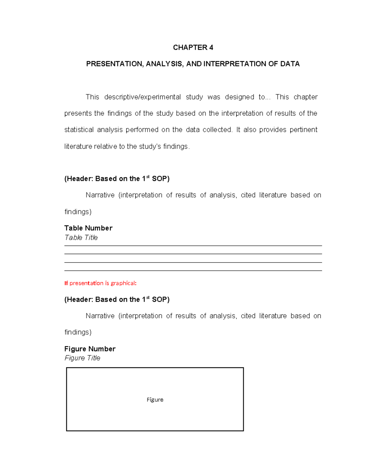 CHAPTER 4: Data Presentation & Analysis - Findings Overview - Studocu