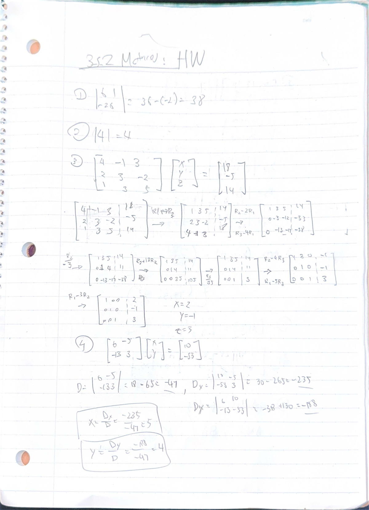 Multi Matrices HW W16: Problem Set and Solutions - Studocu