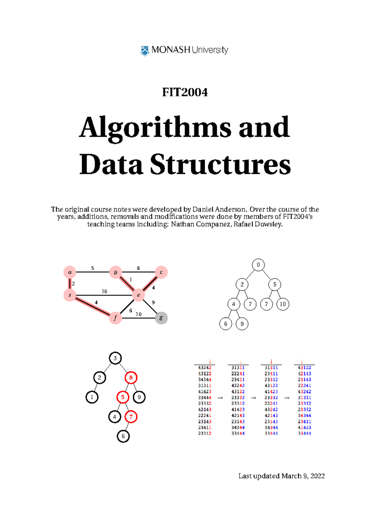 FIT2004 S1 2022 Unit Notes - FIT Algorithms and Data Structures The ...