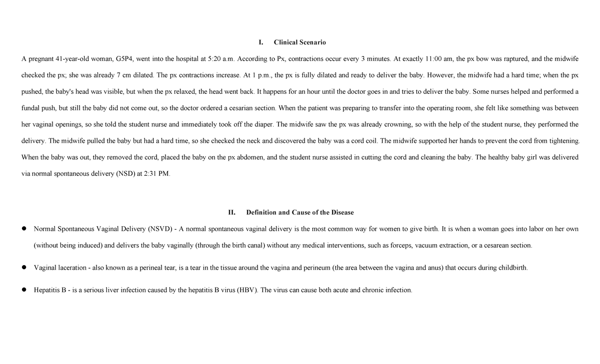 Case Study: Normal Spontaneous Delivery (NSD) in High-Risk Pregnancy ...