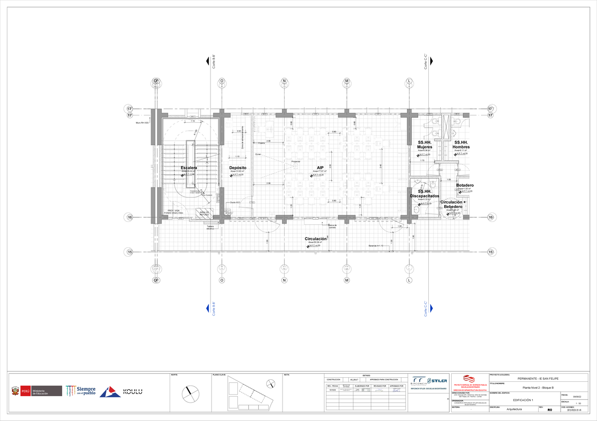 157 - Planos de Arquitectura para Colegio IE San Felipe - Document Preview
