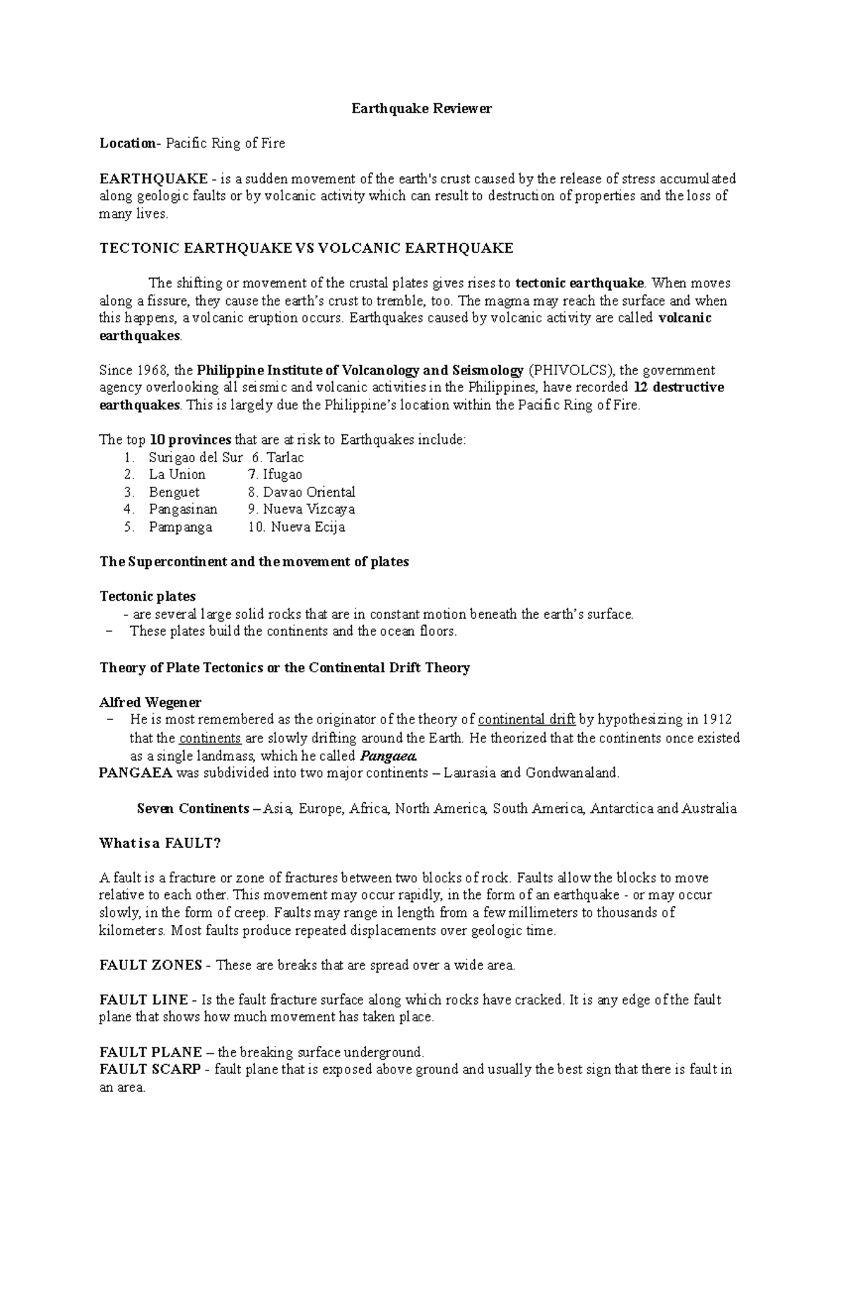 Earthquake Reviewer: Understanding the Pacific Ring of Fire Dynamics ...