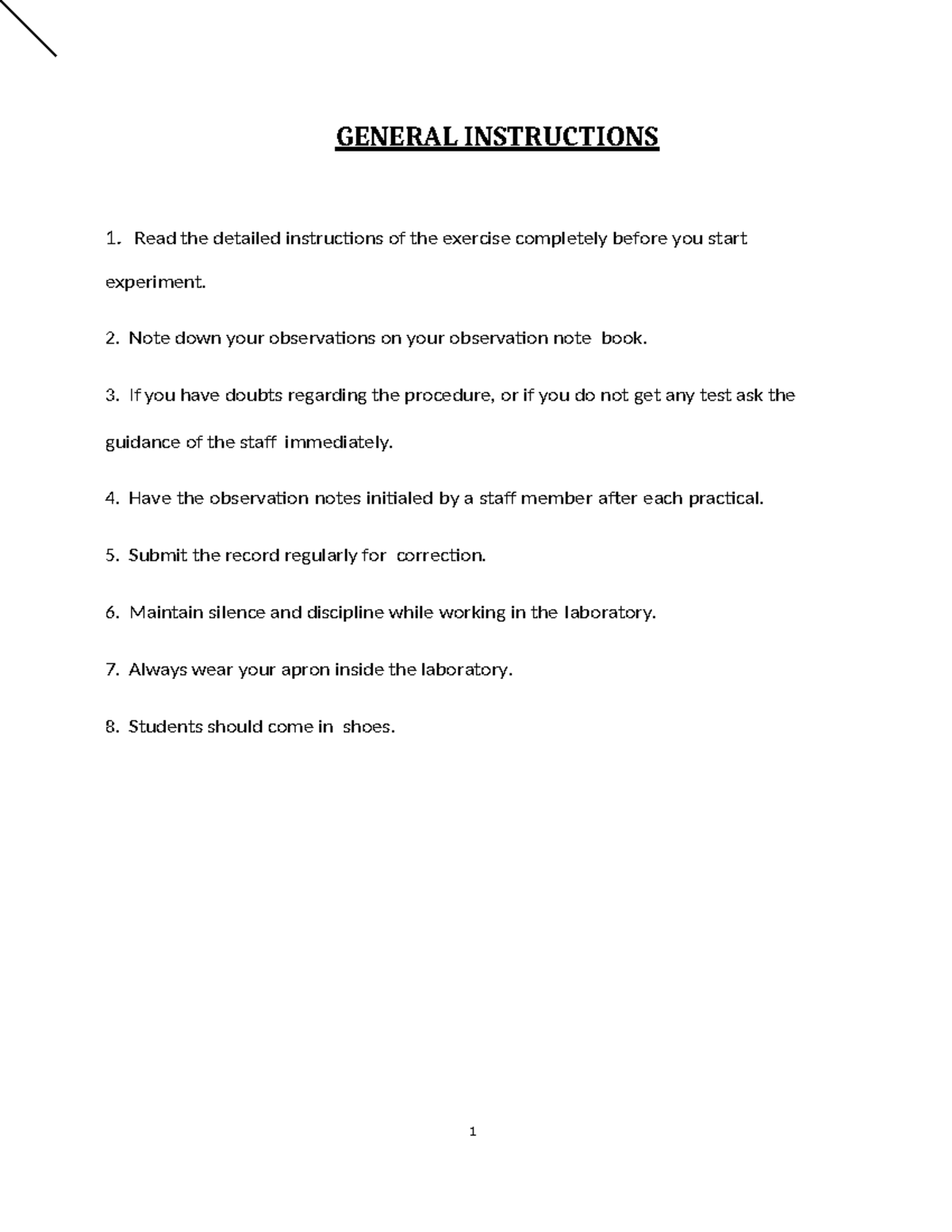 Bio Manual Final Instructions and Safety Guidelines for Lab Work - Studocu