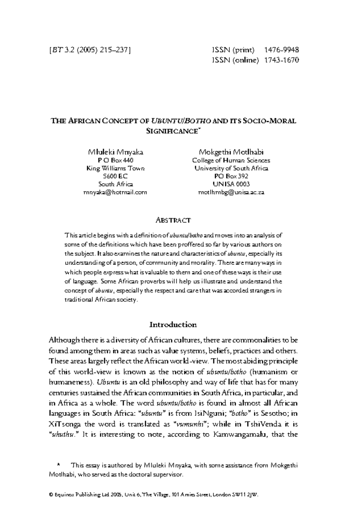 The African Concept of Ubuntu: Understanding Humanity and Community ...