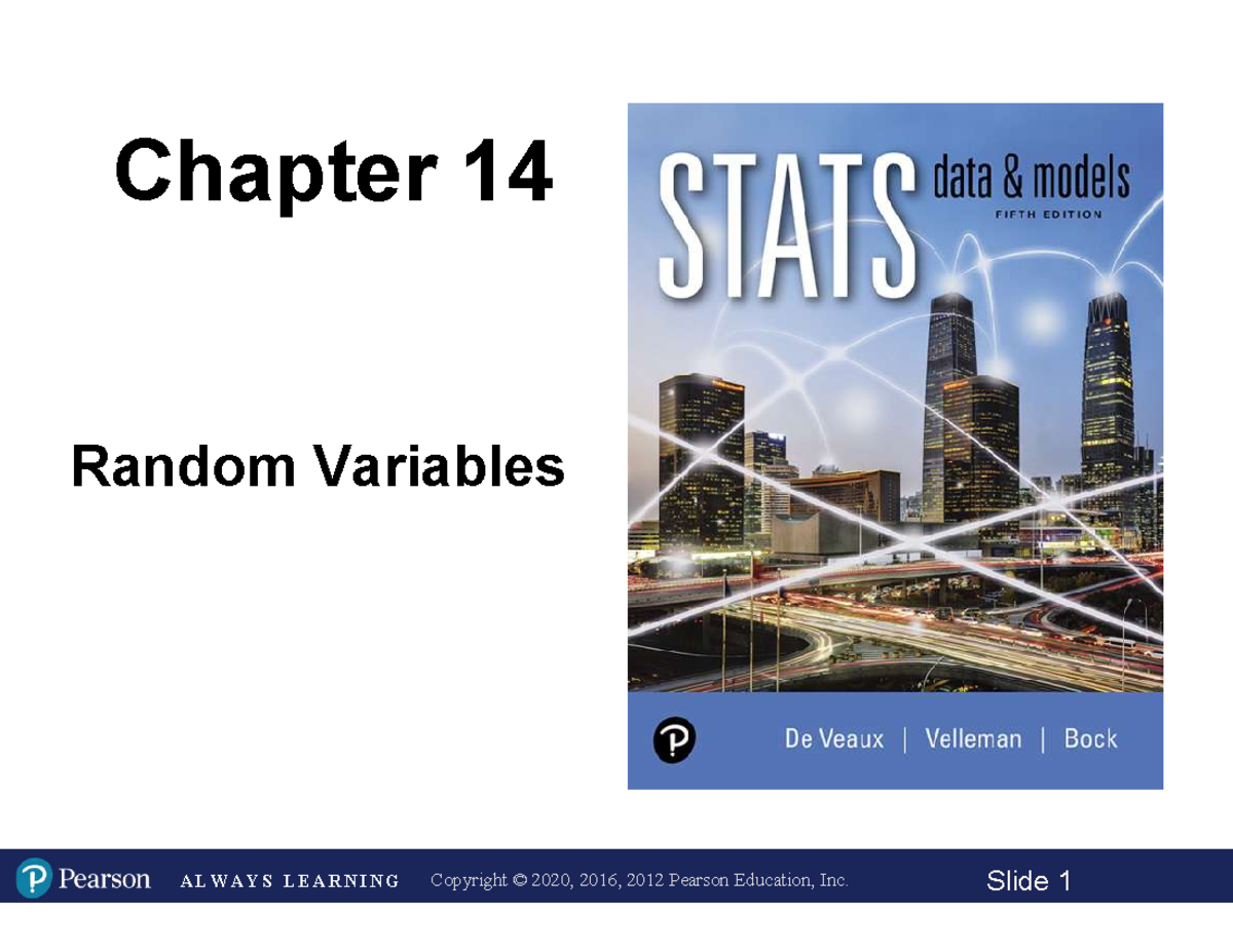 Chapter 14 random variables: expected value and standard deviation ...