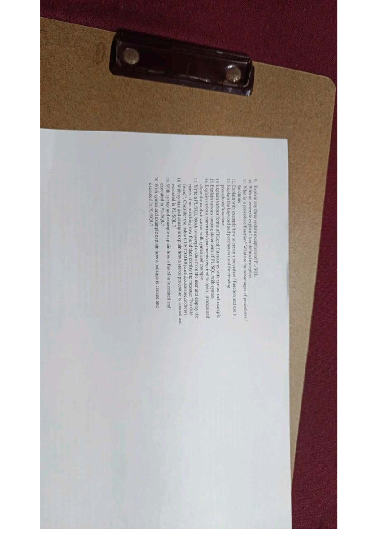 CS101: System Exceptions, User Defined Exceptions & Procedures ...