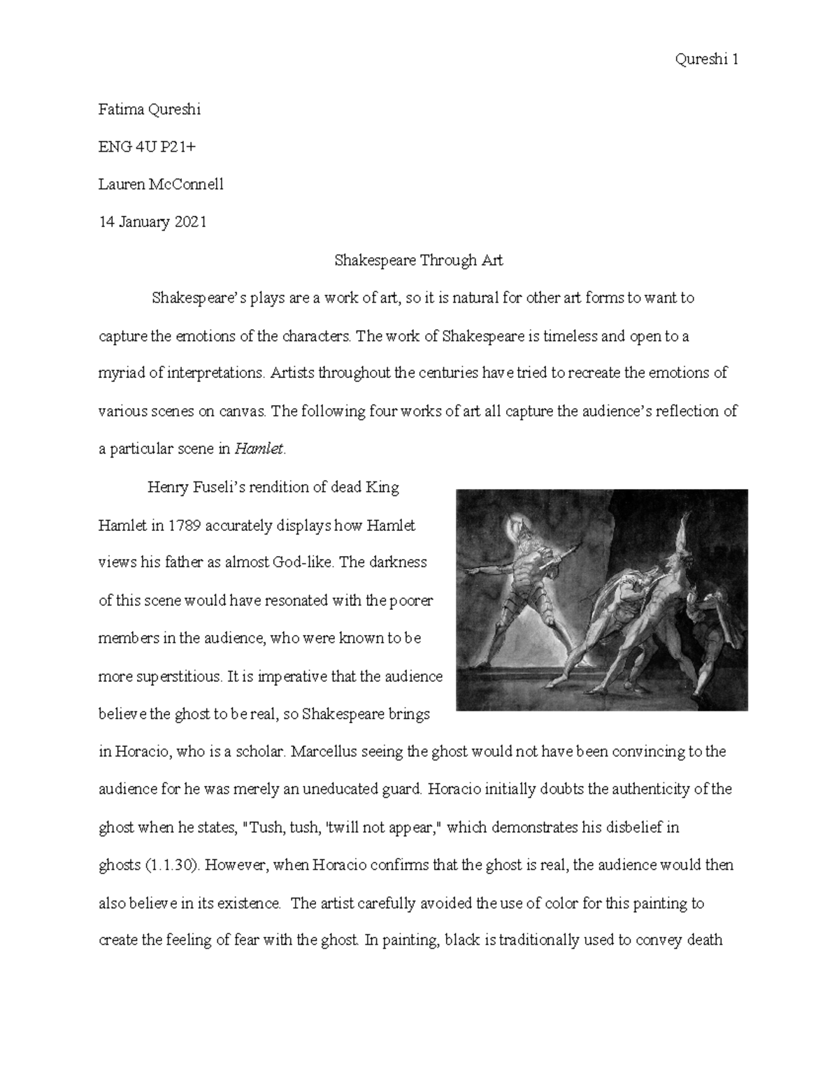 Hamlet Essay Final - work of work of work of work of work of work ...