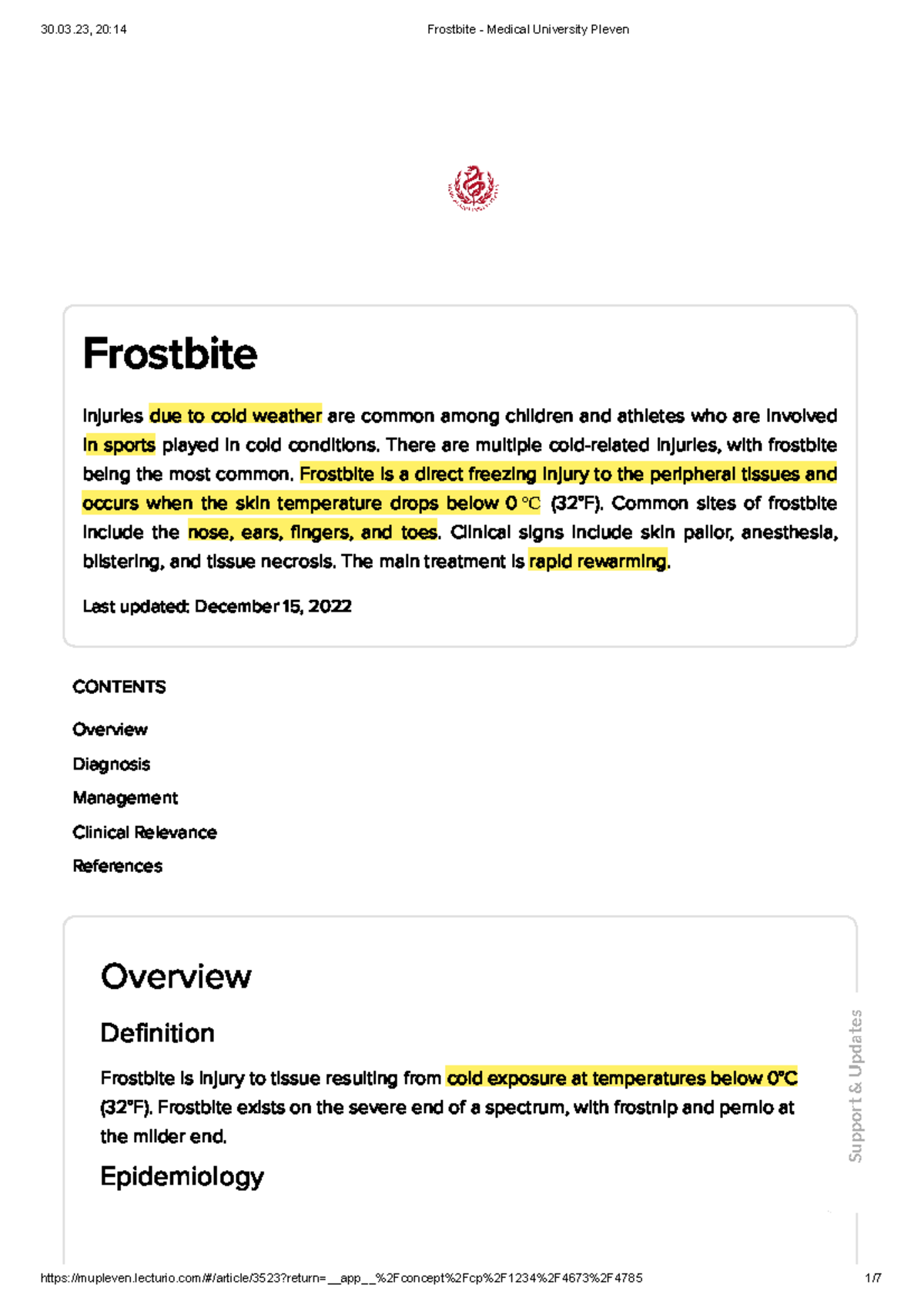 Frostbite - Emergency - Frostbite Injuries due to cold weather are ...