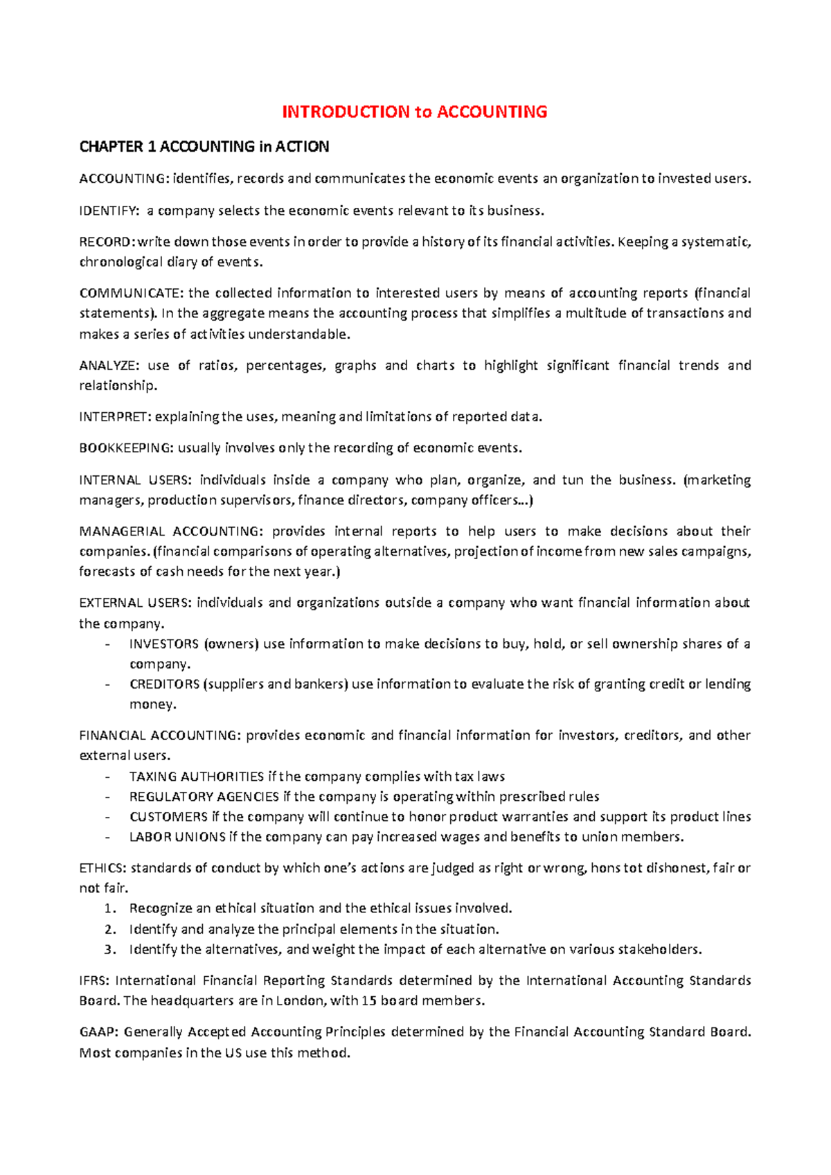 27004 Introduction to Accounting: Key Concepts and Principles - Studocu