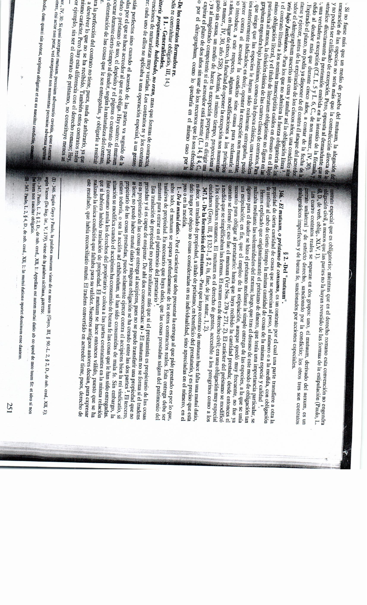 Estudio sobre el Contrato de Mutuum en el Derecho Romano (PAG. 251-270 ...