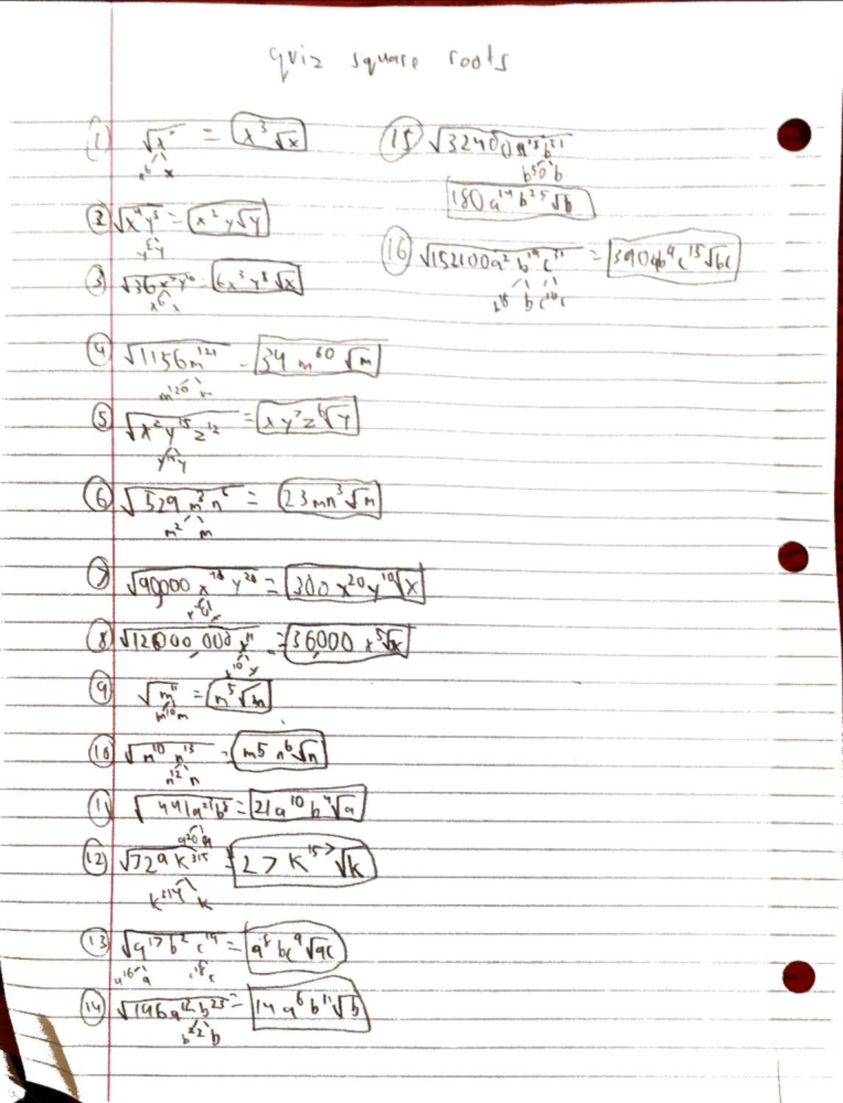 Square Root Quiz CD 1: Practice Problems and Solutions - Studocu