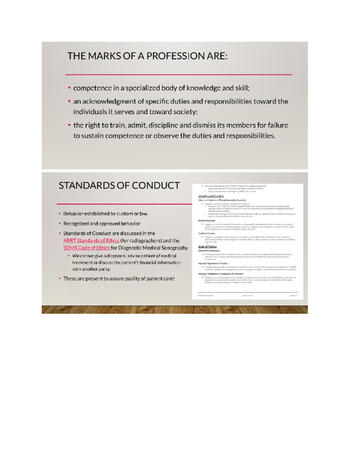 Radt Quiz Notes: Professional Ethics and Responsibilities Study Guide ...