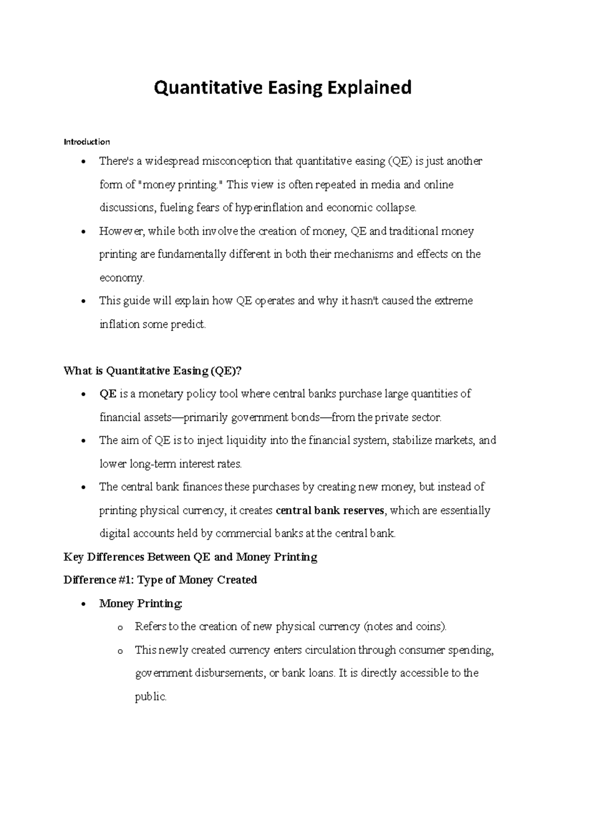 QE Explained: Understanding Quantitative Easing & Its Economic Impact ...