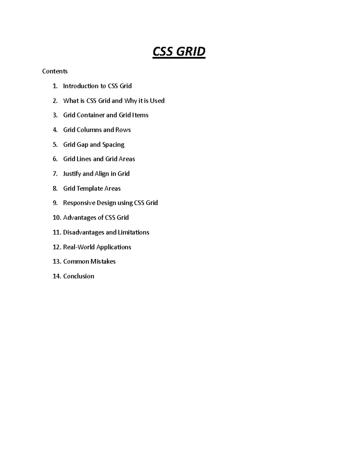 CSS GRID Lecture Notes: Comprehensive Guide to CSS Grid Layout - Studocu