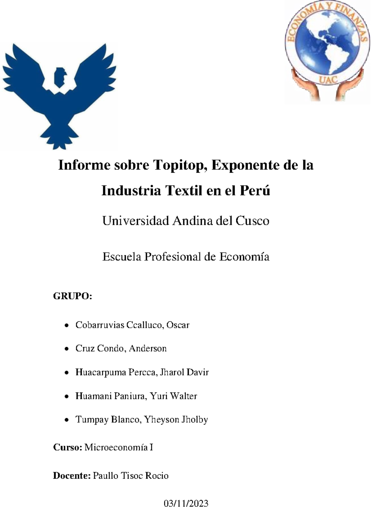 Informe sobre Topitop: Análisis de la Industria Textil en Perú ...
