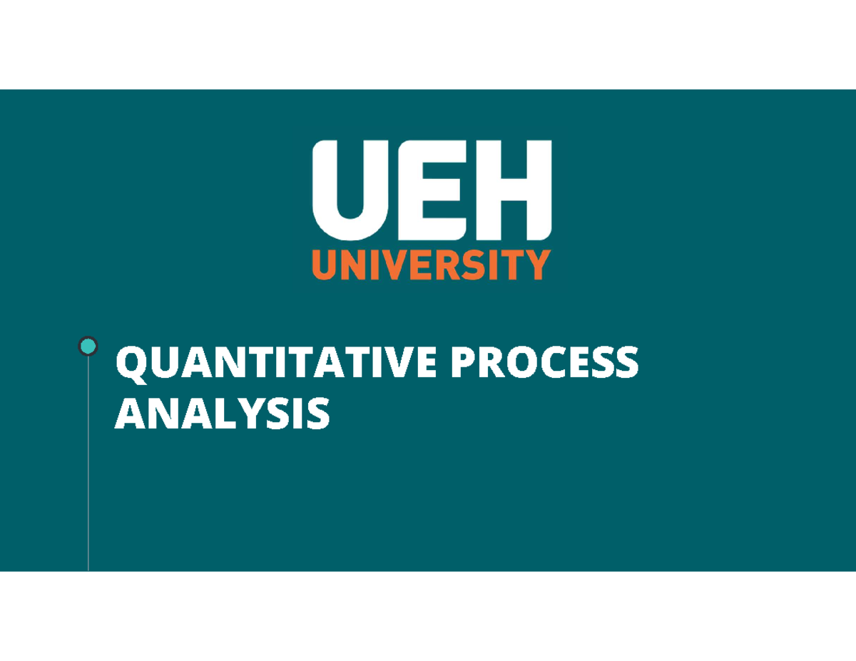 Quantitative Process Analysis (QPA) - Performance Measures & Flow ...