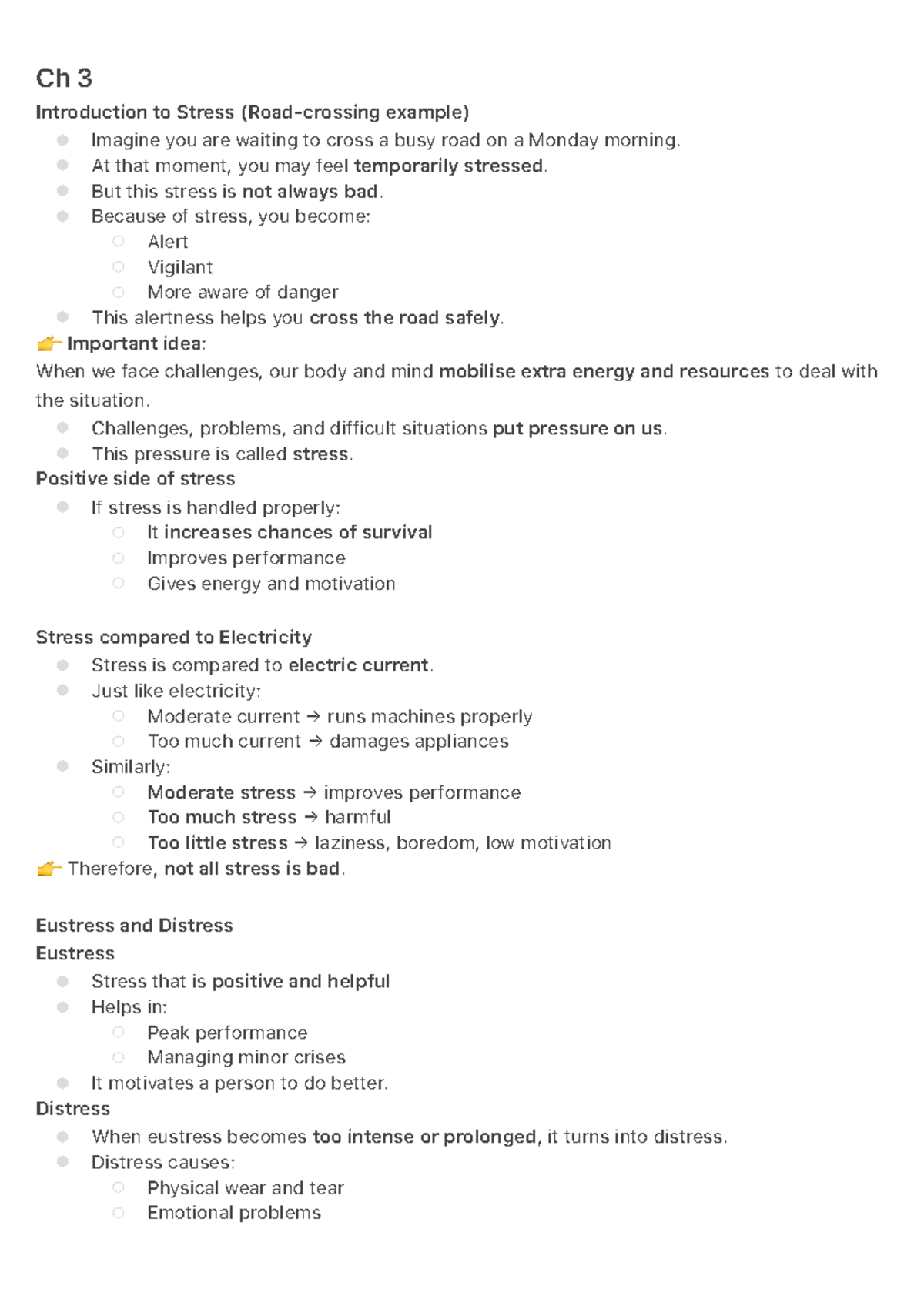 Ch 3: Understanding Stress - Types, Effects, and Management Techniques ...