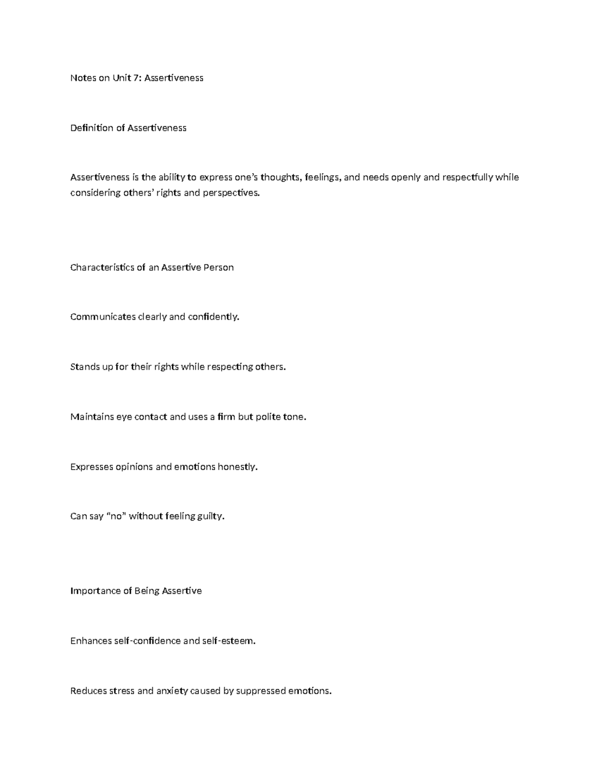Life Skills 7: Assertiveness, Negotiation, and Conflict Resolution ...