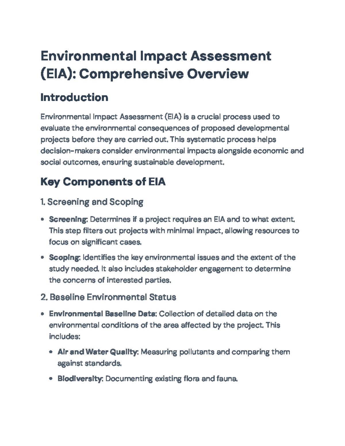 Environmental Impact Assessment (EIA): Key Components & Case Studies ...