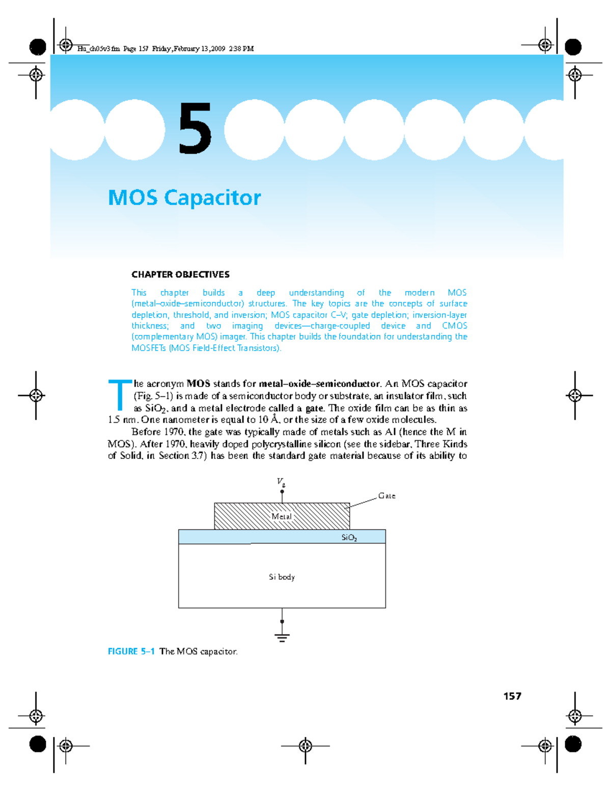 MOS Capacitor Overview - Lecture Notes 5 (Chenming-Hu Ch5) - Studocu