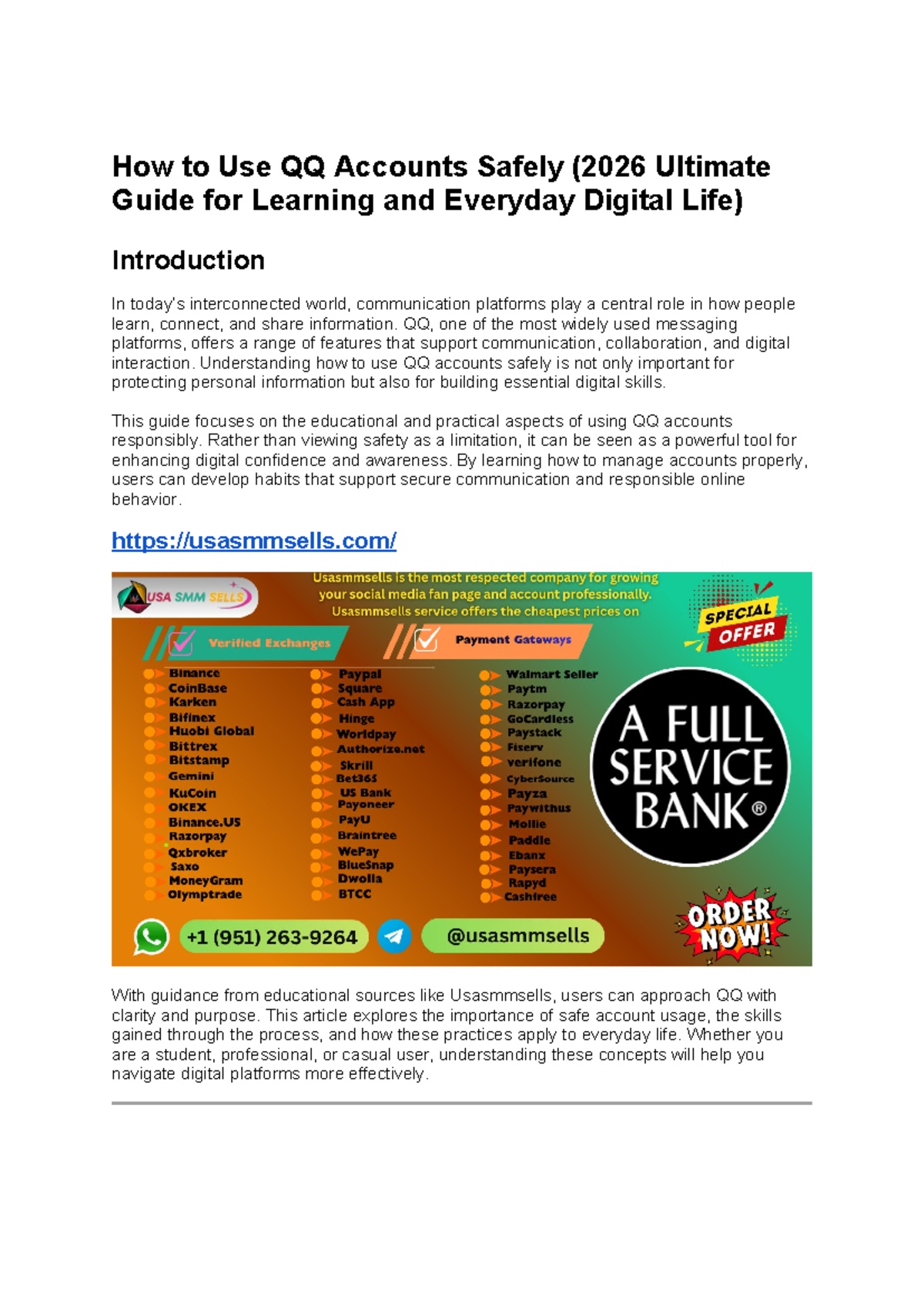 QQ Accounts: A Guide to Safe Usage for Learning & Growth - Studocu