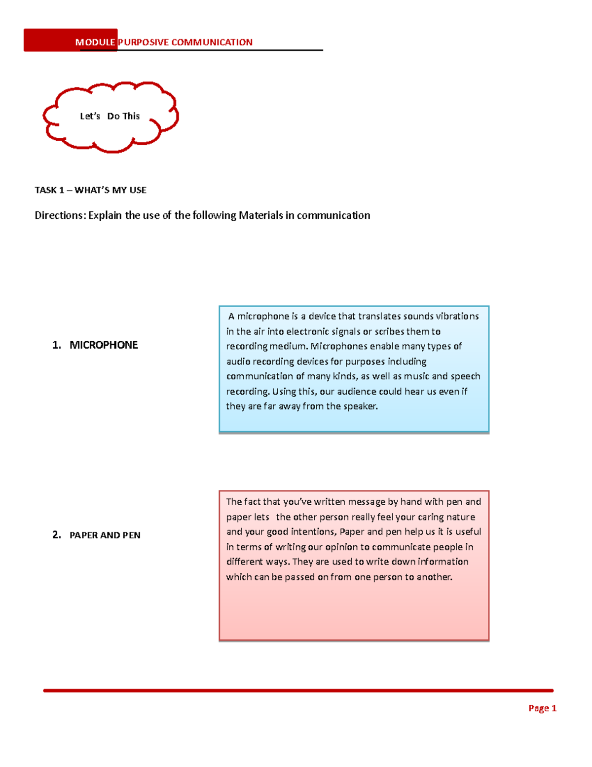 Activity 6: Understanding Communication Tools in Purposive Comm. - Studocu