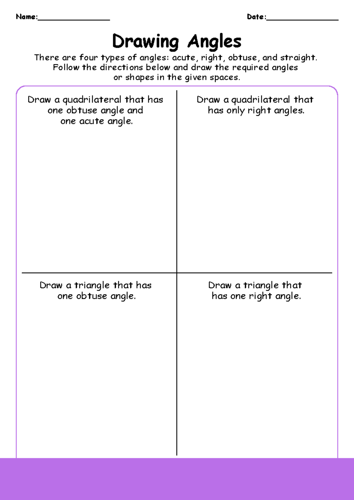Angles | Free Interactive Worksheets | 364856, image size:1200x1696