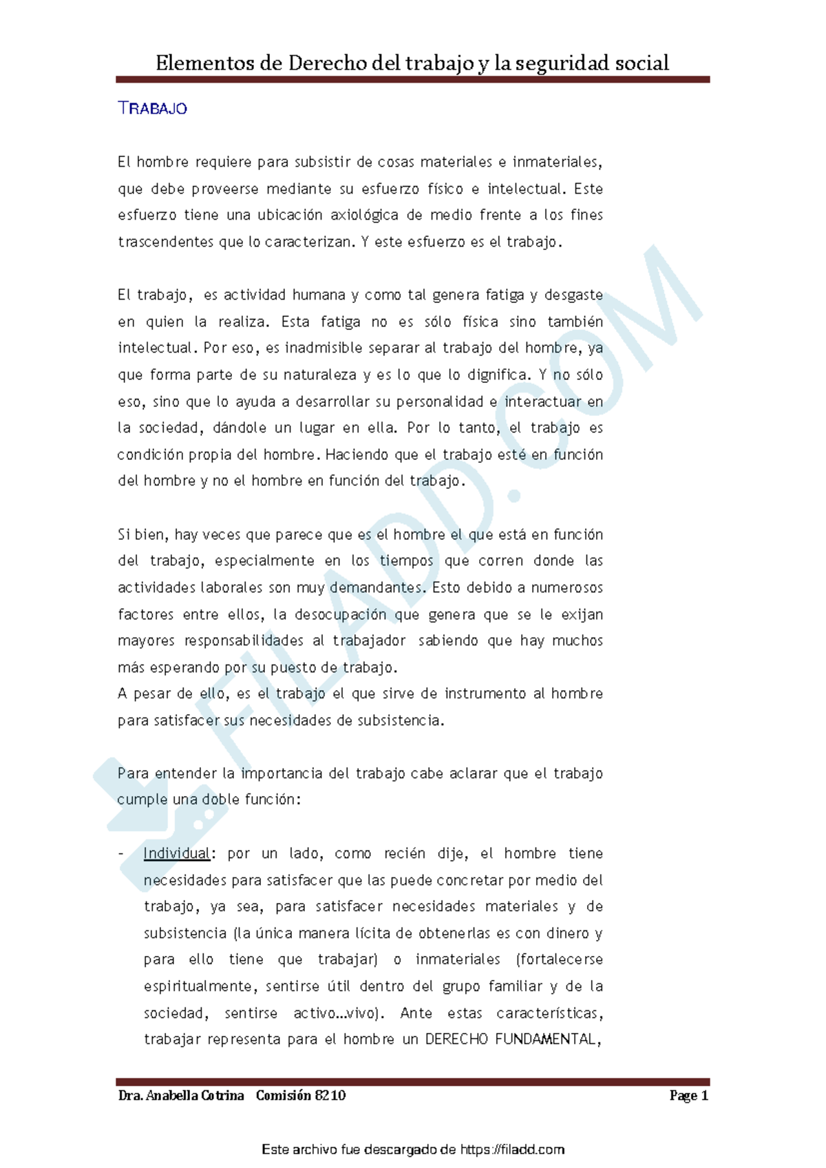 Elementos de Derecho del Trabajo y Seguridad Social - Resumen 1PAR 1 ...