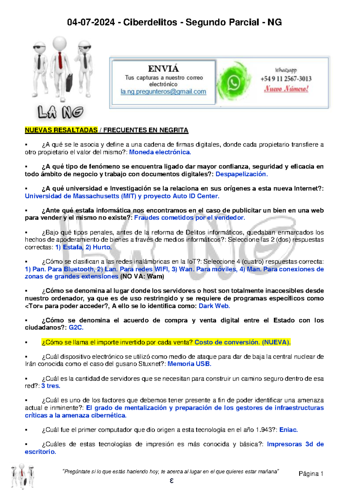 784811473 2024 Ciberdelitos Segundo Parcial Estudio y Resumen - Document Preview