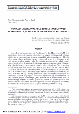 Polish Sign Language (PJM) and Deaf Culture Overview【4:0†output.pdf ...