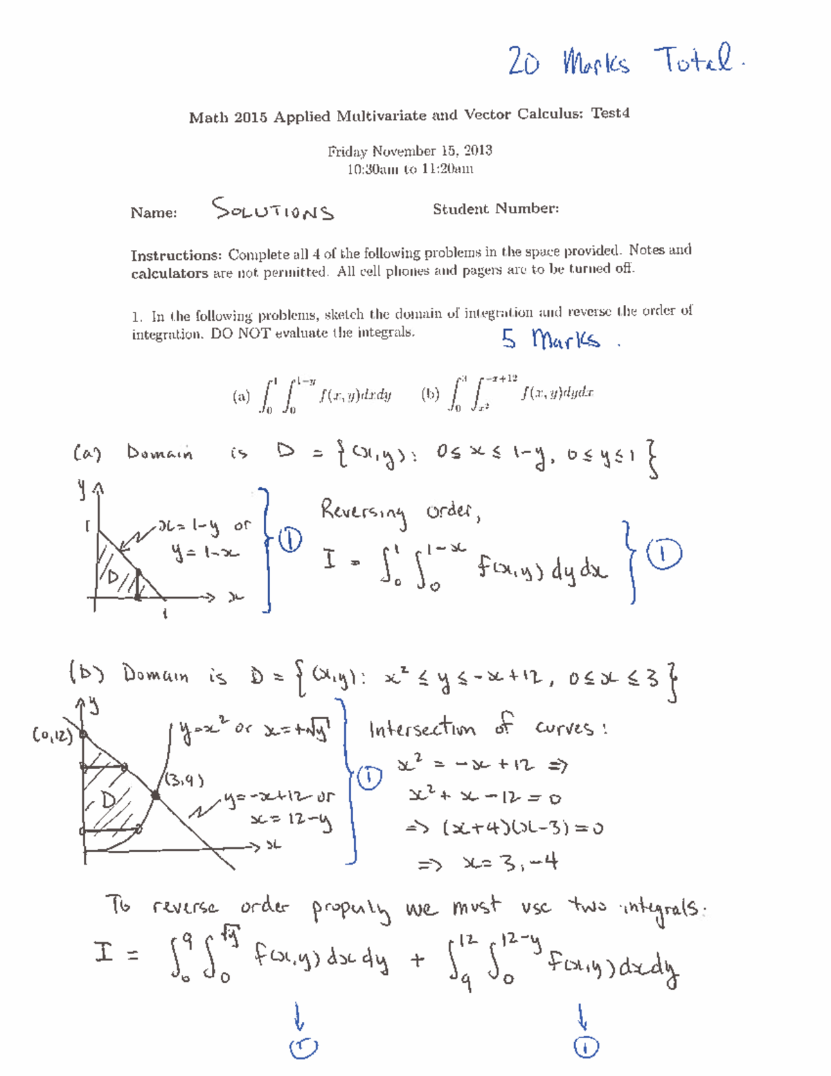 Math 2015 Test 4: Past Questions & Answers (Applied Multivariable ...