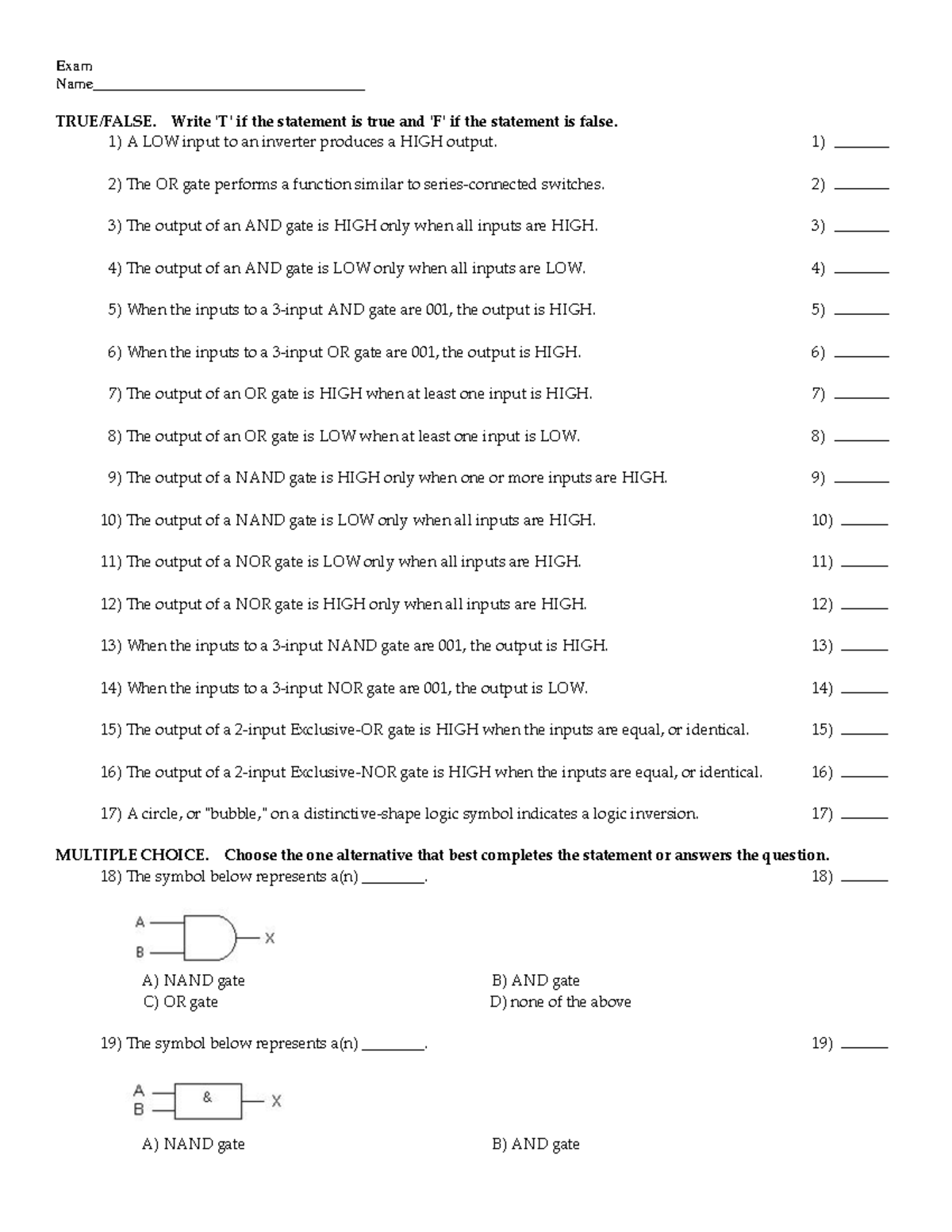 Chapter 3 - Digital Fundamentals Review Quiz and Answer Key - Studocu
