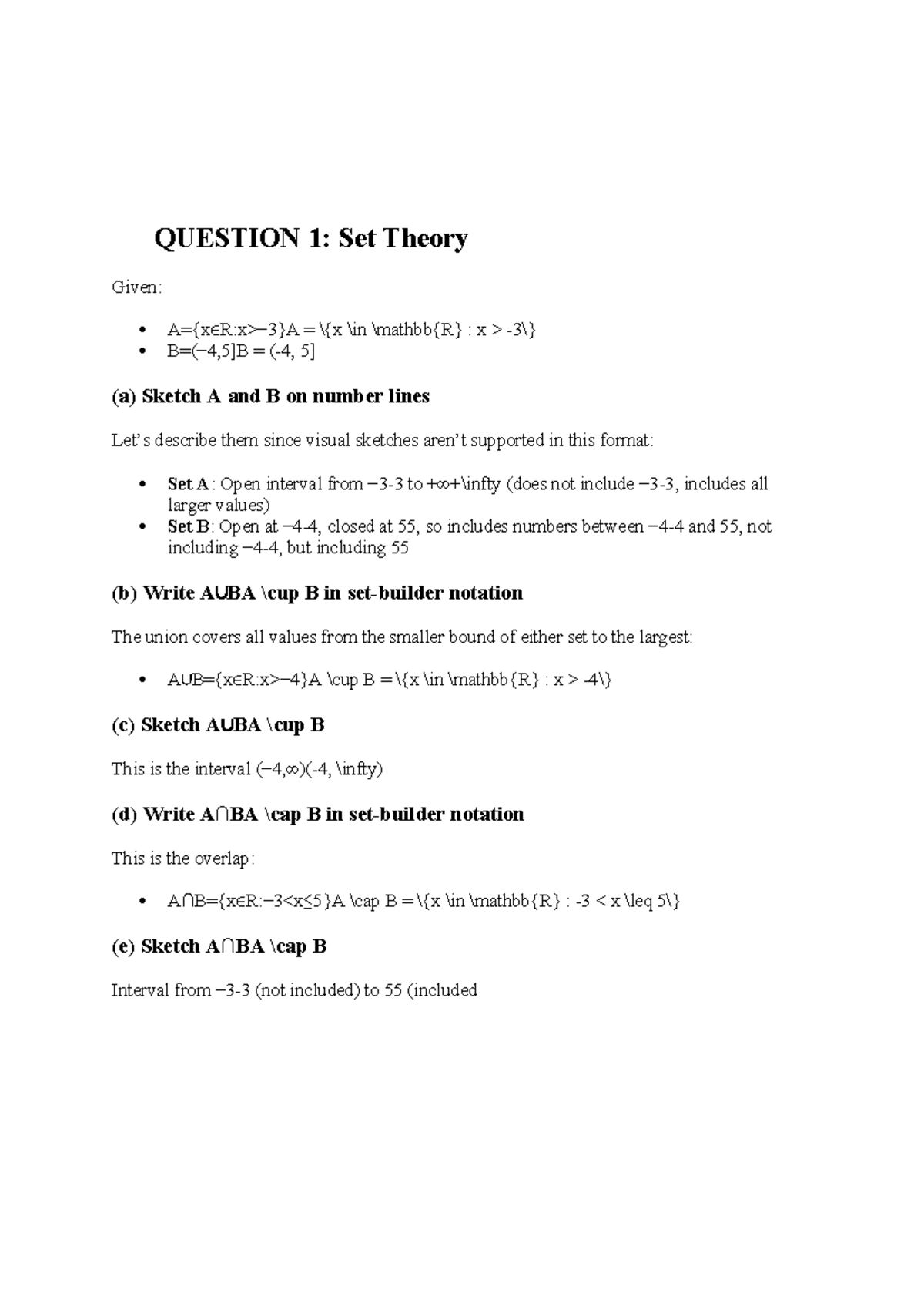 MAT1501 Assignment 3: Set Theory, Sequences, and Differentiation - Studocu