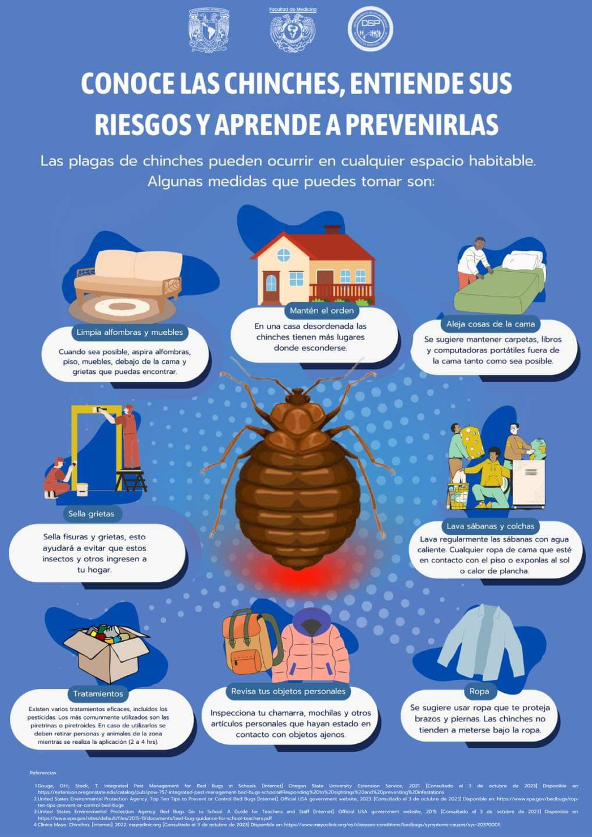 Infografía sobre la Prevención y Tratamiento de Chinches - CONOCE - Studocu