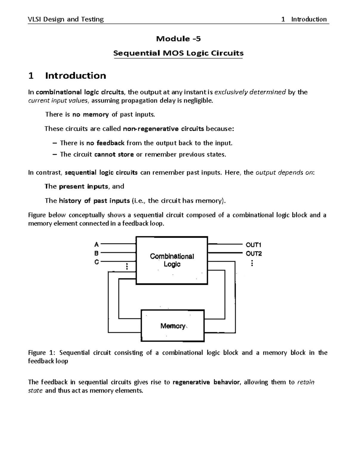 VLSI Design and Testing BEC602 - Module 1: Introduction to CMOS ...