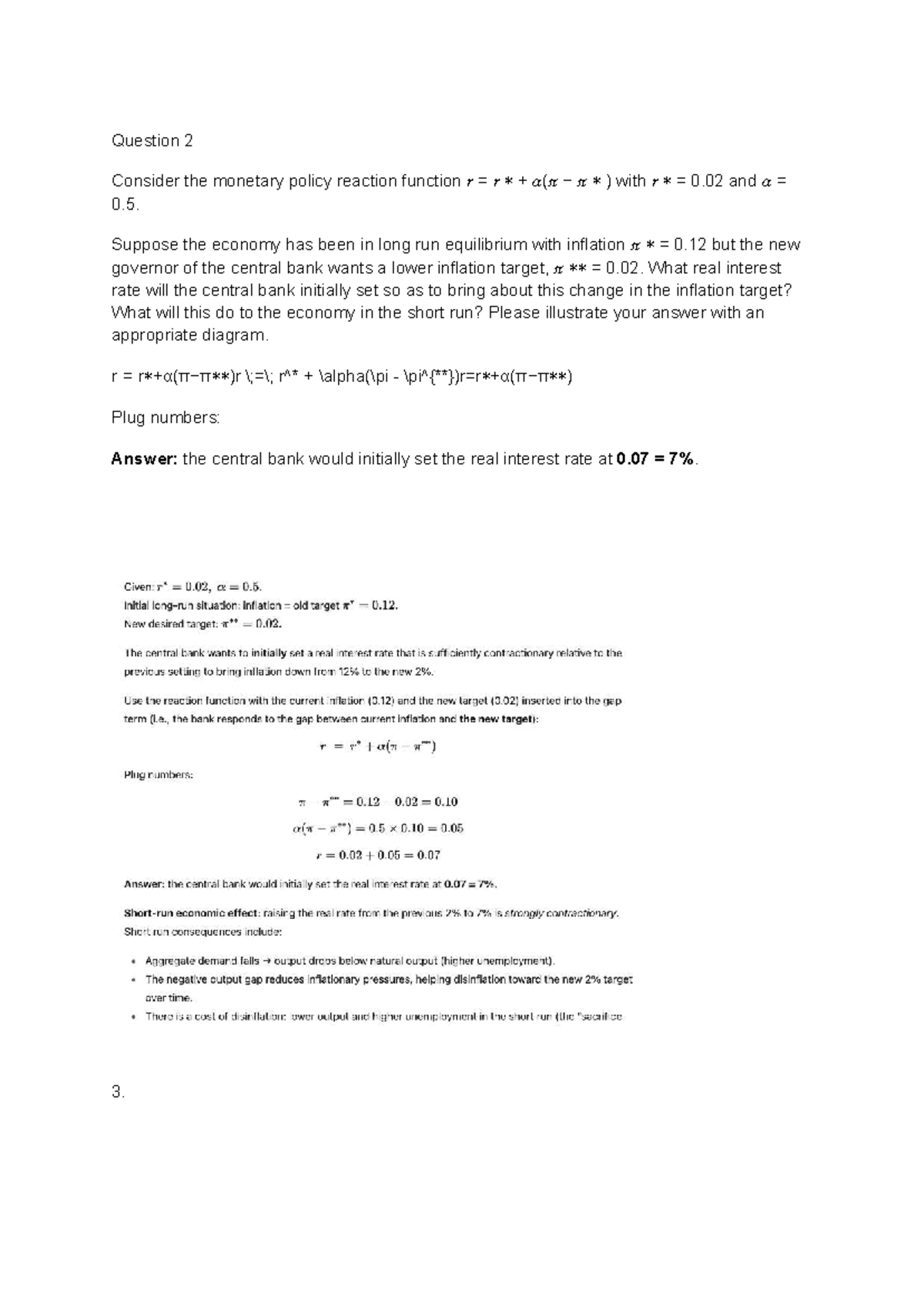 Macro Tute Notes: Monetary Policy Reaction Function Analysis - Studocu