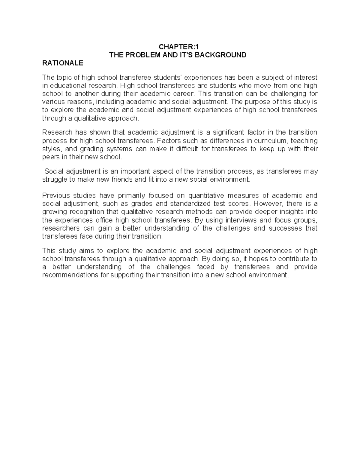 Chapter 1 group 5 - needed - CHAPTER: THE PROBLEM AND IT’S BACKGROUND ...