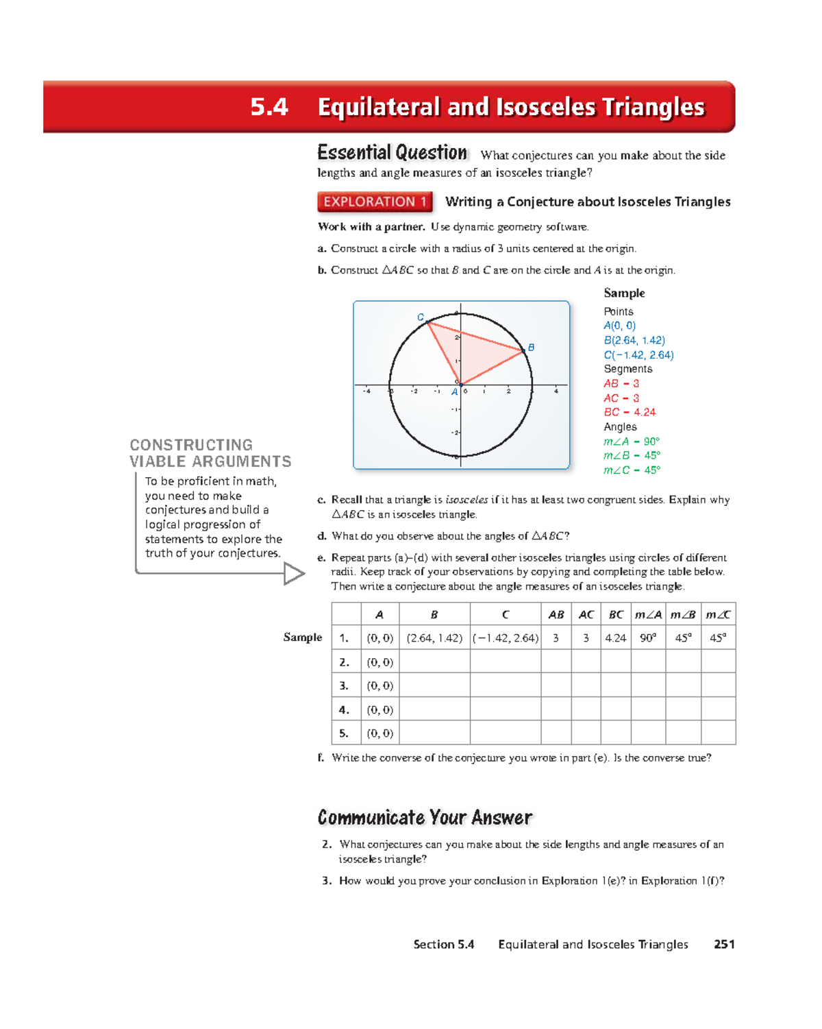 Final Exam Review Notes for Course Code ABC123 - Section 5 Equilateral ...
